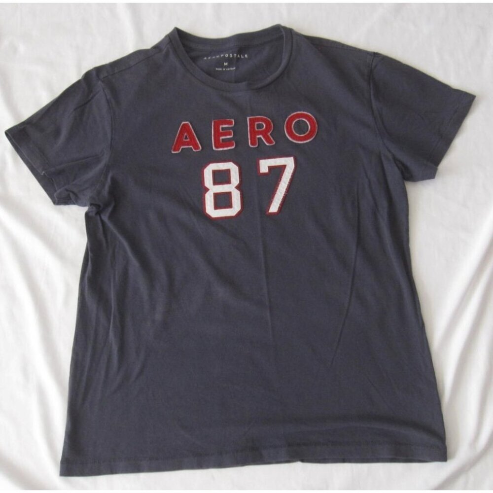 Aeropostale AERO 87 Single Stitch Short Sleeve T-Shirt Sz M (WB472)